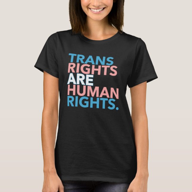 Camiseta Trans Rights Are Human Rights 1 (Anverso)