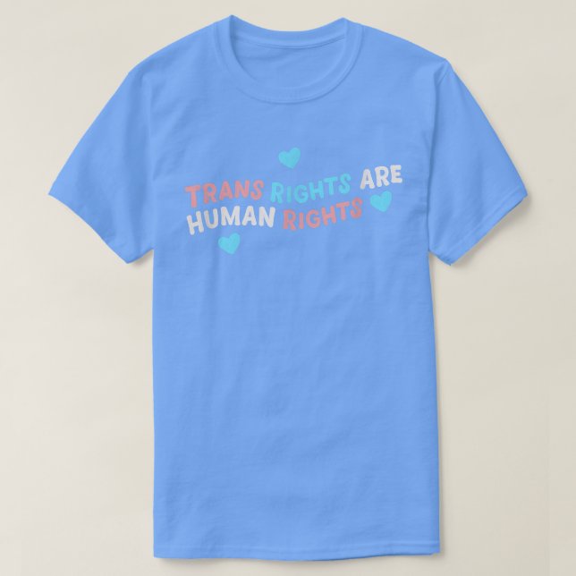 Camiseta Trans Rights are Human Rights - LGBTQ Trans Ally E (Diseño del anverso)