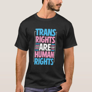 Camiseta Trans Rights Are Human Rights Transgender Flag Pri