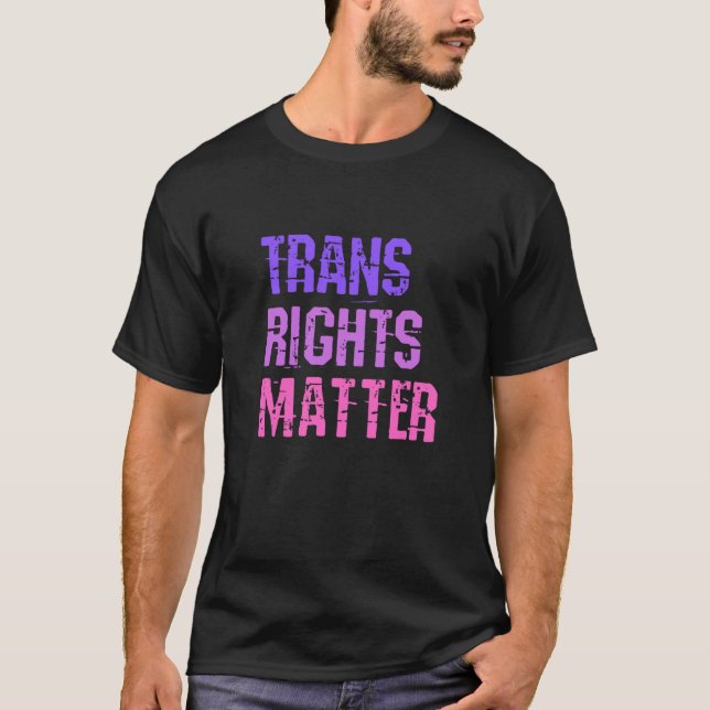 Camiseta Trans Rights Now Human Rights LGBTQ Transgender Fl (Anverso)