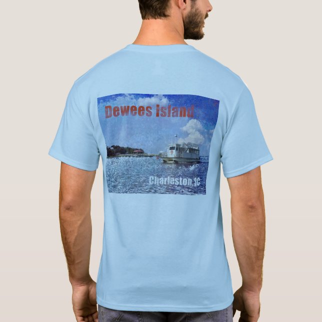 Camiseta Transbordador 2017 de la isla de Dewees (Reverso)