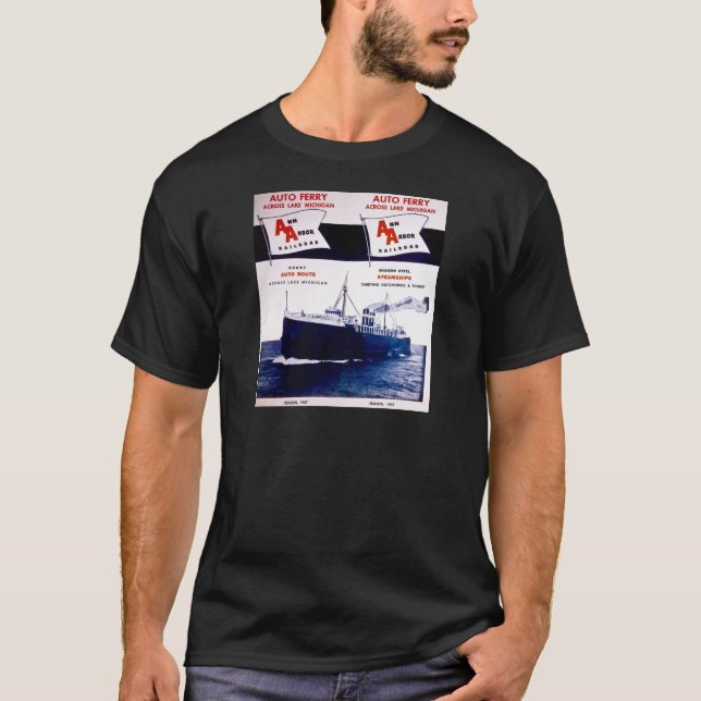 Camiseta Transbordador de coche de ferrocarril de Ann Arbor (Anverso)