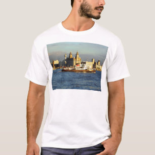 Camiseta Transbordador de Mersey y costa de Liverpool