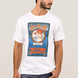 Camiseta Transbordador del montar a caballo de la mujer -