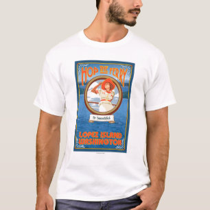 Camiseta Transbordador del montar a caballo de la mujer -