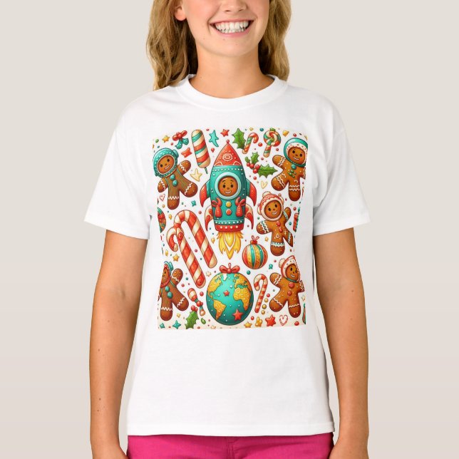 Camiseta Transbordador Espacial navidad  (Anverso)