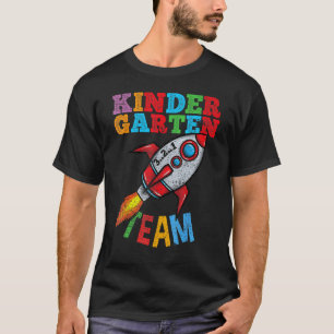 Camiseta Transbordador Retro De Espacio Del Equipo De Jardí