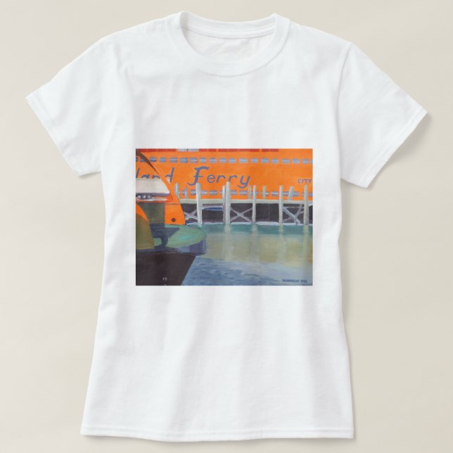 Camiseta Transbordadores en muelle (Diseño del anverso)