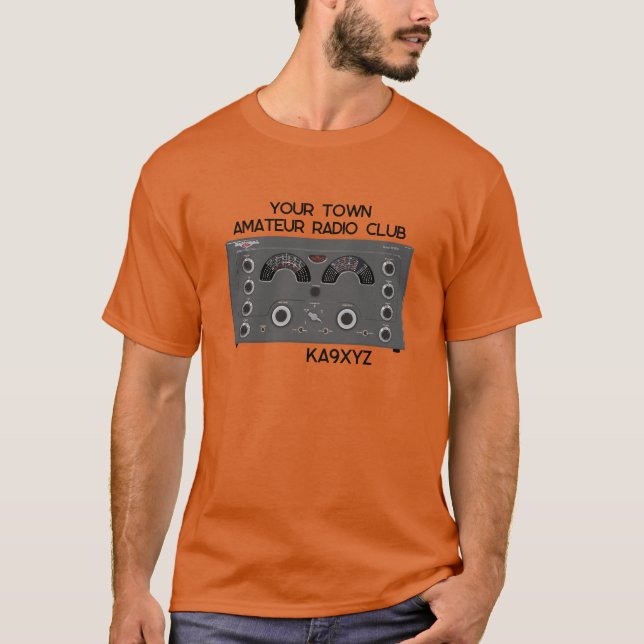 Camiseta Transceptor de radio nacional NC-183D clásico (Anverso)