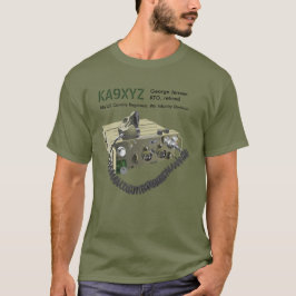 Camiseta Transceptor portátil militar AN/PRC-77 clásico