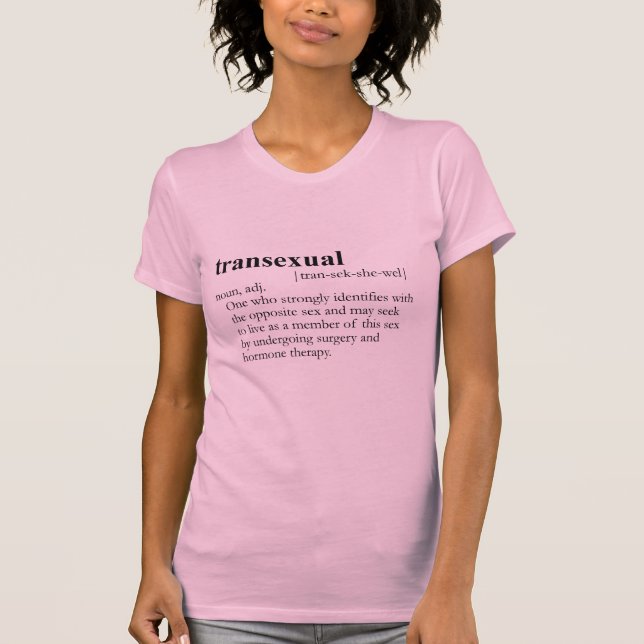 Camiseta TRANSEXUAL (definición) (Anverso)