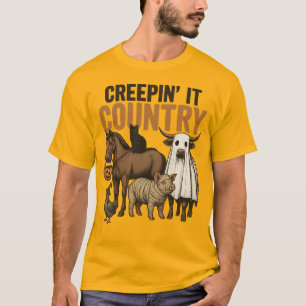 Camiseta Transferencia de calor DTF de Creepin' Country ang