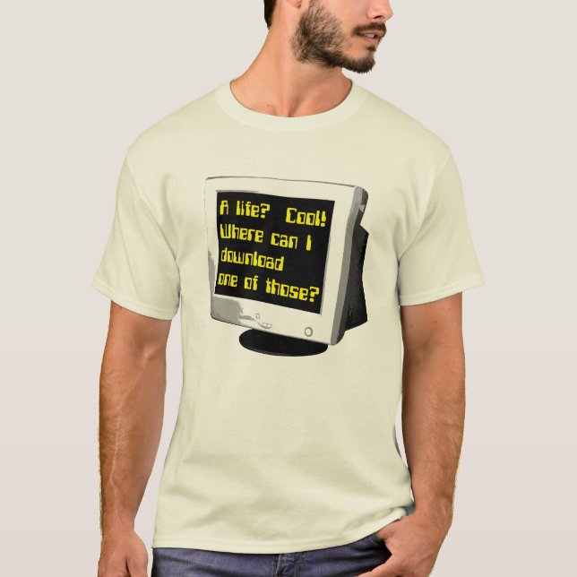 Camiseta Transfiera un humor divertido del ordenador de la (Anverso)