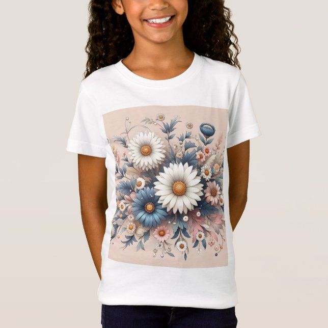 Camiseta Transforma tu espacio con elegante floral de marga (Anverso)