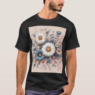 Camiseta Transforma tu espacio con elegante floral de marga
