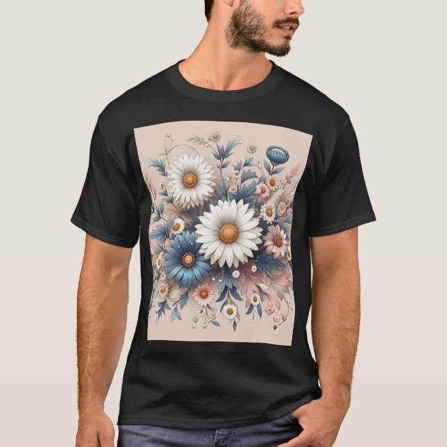 Camiseta Transforma tu espacio con elegante floral de marga (Anverso)