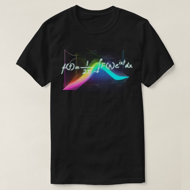 Camiseta Transformación de Fourier TShirt 1 (Diseño del anverso)