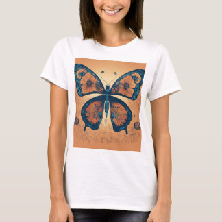 Camiseta "Transformación elegante: Minimalista mariposa T-S