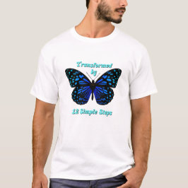Camiseta Transformado por 12 pasos simples, AA, NA, Al-Anon