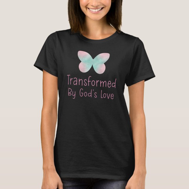 Camiseta Transformado por el amor de Dios (Anverso)