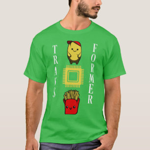 Camiseta transformador divertido de papas fritas