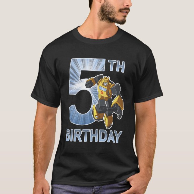 Camiseta Transformadores Bumblebee 5 Aniversario (Anverso)