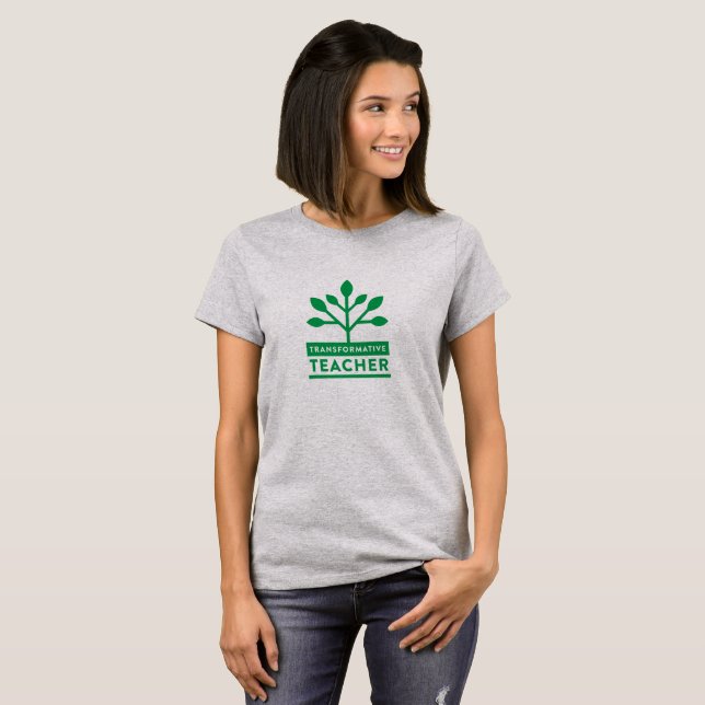 Camiseta transformativa del profesor (para mujer) (Anverso completo)