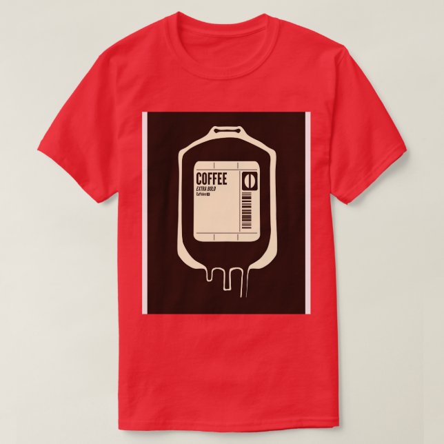 Camiseta Transfusión de café (Diseño del anverso)
