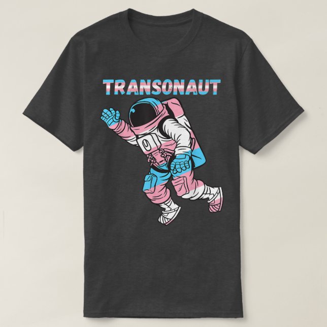 Camiseta Transgender Astronaut Space Gravity Transseual Fla (Diseño del anverso)