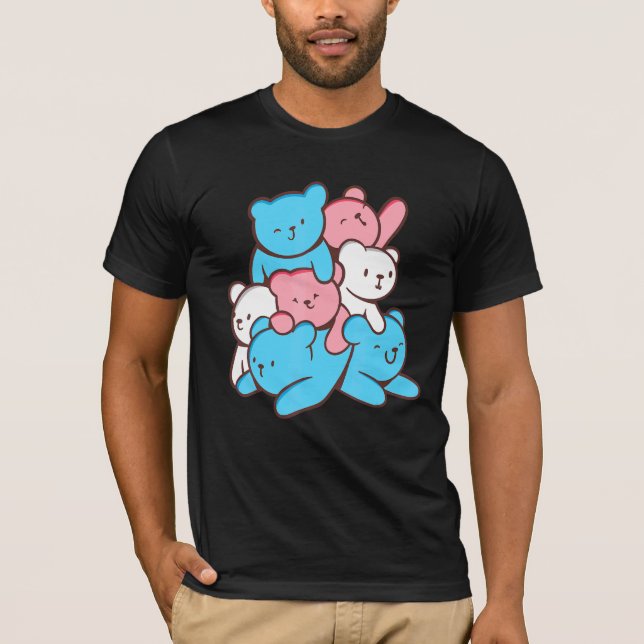 Camiseta Transgender Equality Bear Love Trans Pride Lgbt Co (Anverso)