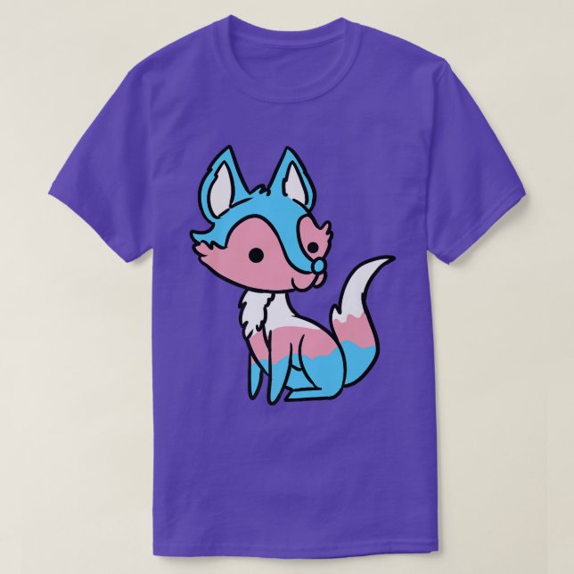 Camiseta Transgender Fox Trans Pride Premium T-Shirt (Diseño del anverso)