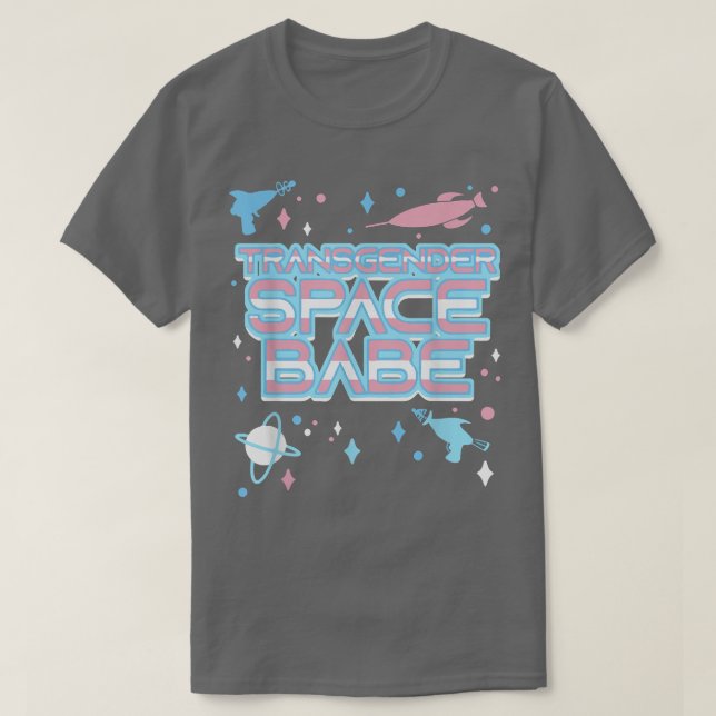Camiseta Transgender Space Babe Trans Pride LGBT Pride Mont (Diseño del anverso)