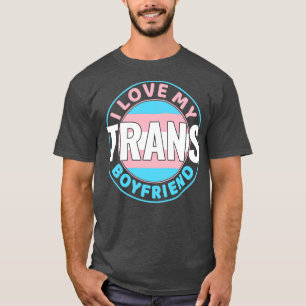 Camiseta Transgénero Amo a mi novio trans LGBT