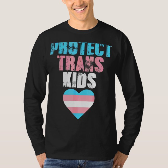 Camiseta Transgénero Proteger A Los Niños Transgénero Lgbtq (Anverso)