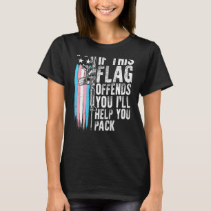 Camiseta Transgénero Si Esta Bandera Te Ofena Ar 15 Rig De