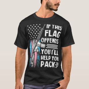 Camiseta Transgénero Si Esta Bandera Te Ofena La Derecha De
