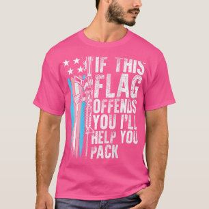 Camiseta Transgénero Si Esta Bandera Te Ofena La Montura Ar