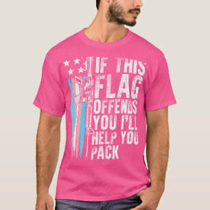 Camiseta Transgénero Si Esta Bandera Te Ofena La Montura Ar