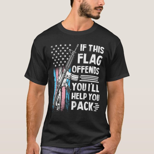 Camiseta Transgénero Si Esta Bandera Te Ofena La Plataforma (Anverso)