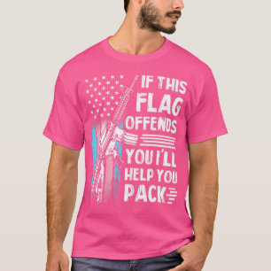 Camiseta Transgénero Si Esta Bandera Te Ofende Ar-15 Arma R