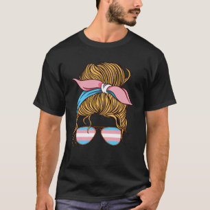 Camiseta Transgénero transexual de bandera transexual