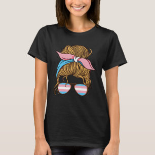 Camiseta Transgénero transexual de bandera transexual