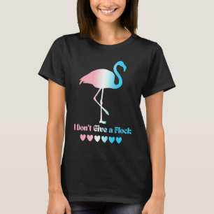 Camiseta Transgénero transexual LGBTQ Flamingo no me import