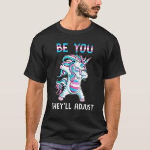 Camiseta Transgénero Unicornio Sea Tú, Ajustarán Trans Pr