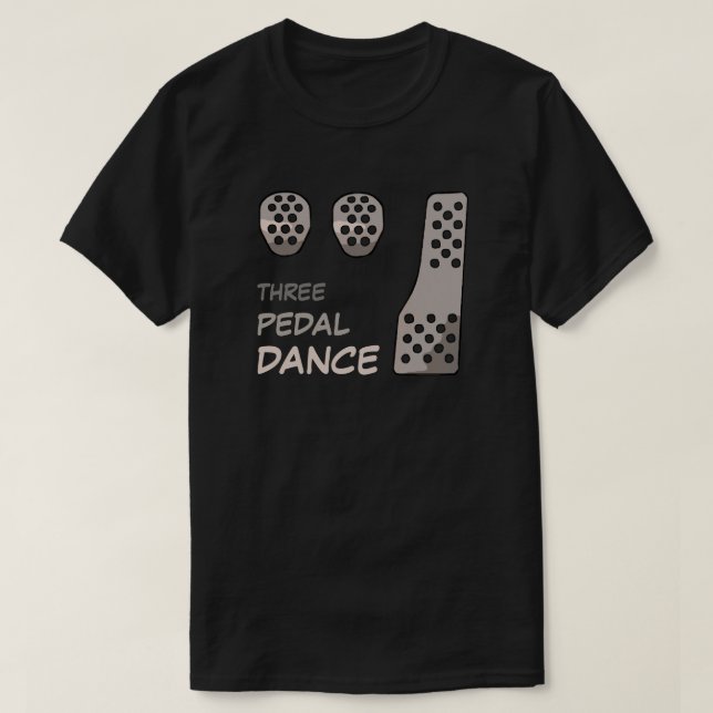Camiseta Transmisión MANUAL - Tres bailes de pedal (Diseño del anverso)