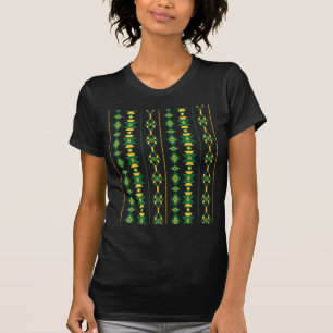 Camiseta Transparencia verde y dorada
