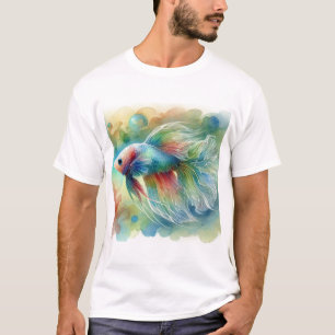 Camiseta Transparent Head Fish 260924AREF120 - Watercolor