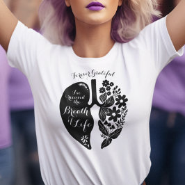 Camiseta Transplante de pulmón Flor silvestre respiración d