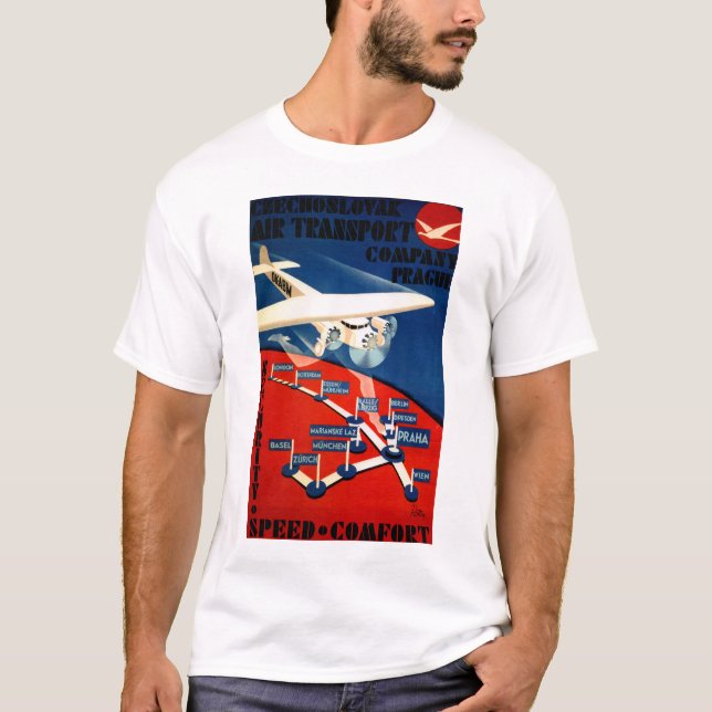 Camiseta Transporte aéreo checoslovaco (Anverso)
