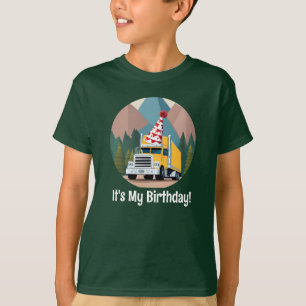 Camiseta Transporte Camión Cumpleaños Dieciocho Ruedas Dive